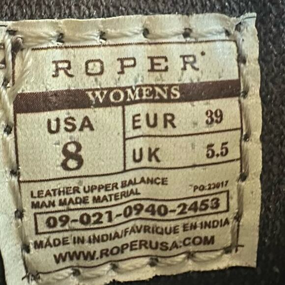 NWT Roper Womens 8 Mane Phoenix Slip On Leather Sneaker Shoes Western Equestrian - Picture 7 of 9